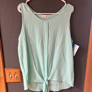 Mint Green Sleeveless Top NWT
